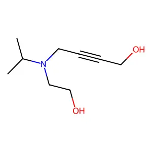 4-[(2-Hydroxyethyl)(propan-2-yl)amino]but-2-yn-1-ol structure