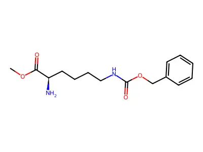 Methyl 2-amino-6-(phenylmethoxycarbonylamino)hexanoate structure