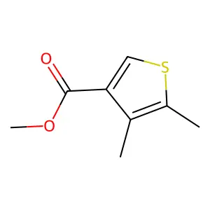 3-Thiophenecarboxylic acid, 4,5-dimethyl-, methyl ester structure