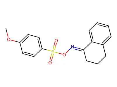 {[3,4-dihydro-1(2H)-naphthalenylidenamino]oxy}(4-methoxyphenyl)dioxo-lambda~6~-sulfane structure
