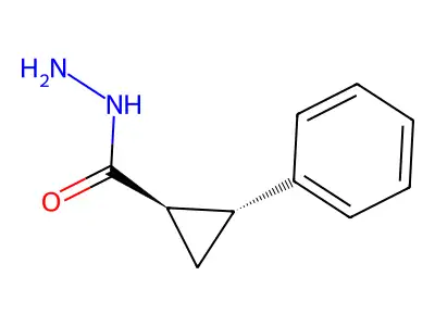 rel-(1R,2R)-2-Phenylcyclopropanecarboxylic acid hydrazide structure
