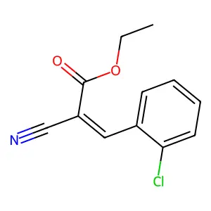 3-(2-Chlorophenyl)-2-cyano-2-propenoic acid ethyl ester structure