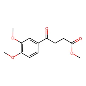 Methyl 4-(3,4-dimethoxyphenyl)-4-oxobutanoate structure