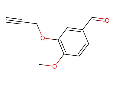 4-Methoxy-3-(2-propynyloxy)benzenecarbaldehyde structure
