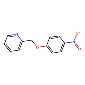2-[(4-Nitrophenoxy)methyl]pyridine structure