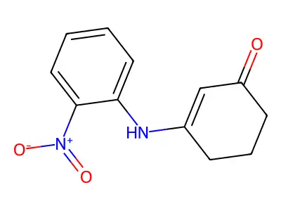 2-Cyclohexen-1-one, 3-((2-nitrophenyl)amino)- structure