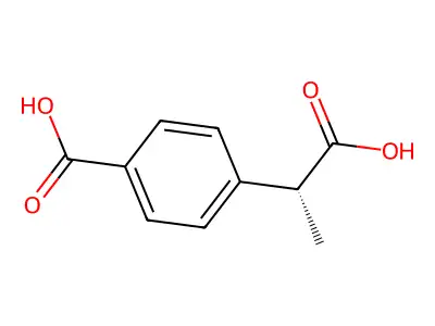 4-Carboxy-alpha-methylbenzeneacetic acid structure