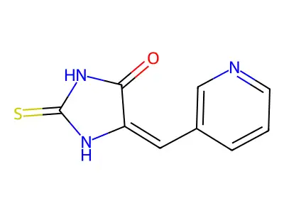 (E)-5-(pyridin-3-ylmethylene)-2-thioxoimidazolidin-4-one structure