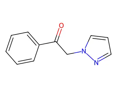 1-Phenyl-2-(1H-pyrazol-1-yl)ethanone structure