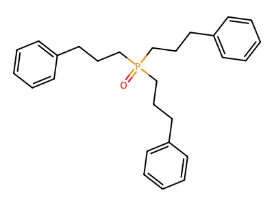 Tris(3-phenylpropyl)phosphine oxide structure