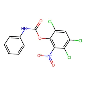 2-硝基-3,4,6-三氯苯基苯基氨基甲酸酯 structure