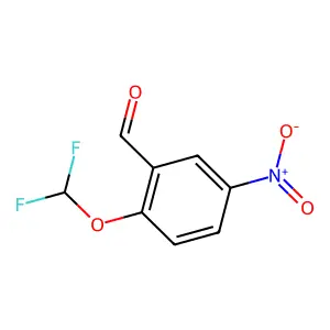 2-(二氟甲氧基)-5-硝基苯甲醛 structure
