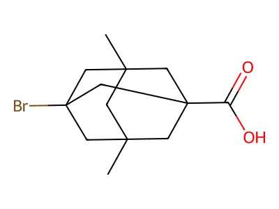 3-Bromo-5,7-dimethyladamantane-1-carboxylic acid structure