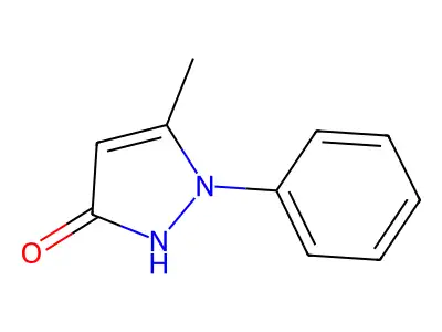 5-Methyl-1-phenyl-1H-pyrazol-3-ol structure