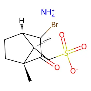 Ammonium D-5-bromo-6-oxo-9-bornanesulphonate structure
