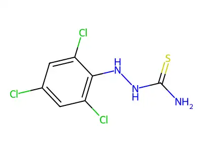 2-(2,4,6-Trichlorophenyl)-1-hydrazinecarbothioamide structure