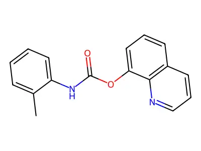 8-Quinolyl N-(O-tolyl)carbamate structure