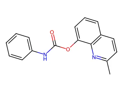 2-Methyl-8-quinolyl N-phenylcarbamate structure