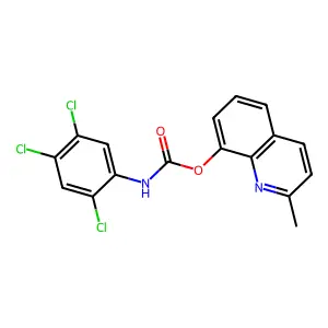 (2-methylquinolin-8-yl) N-(2,4,5-trichlorophenyl)carbamate structure