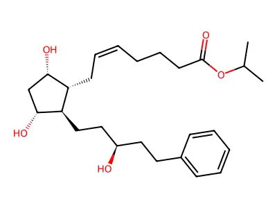 17-phenyl-trinor-PGF2alpha isopropyl ester structure