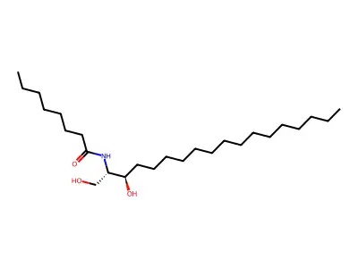 N-(1,3-二羟基十八烷-2-基)辛酰胺 structure