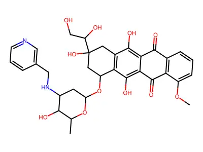 N-(3-Pyridylmethyl)dihydroepidoxorubicin structure