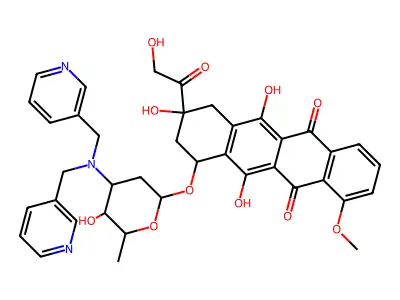 N,N-Bis(3-pyridylmethyl)adriamycin structure