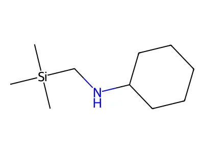 N-[(Trimethylsilyl)methyl]cyclohexanamine structure