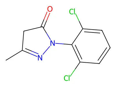 1-(2,6-Dichlorophenyl)-3-methyl-1h-pyrazol-5(4h)-one structure