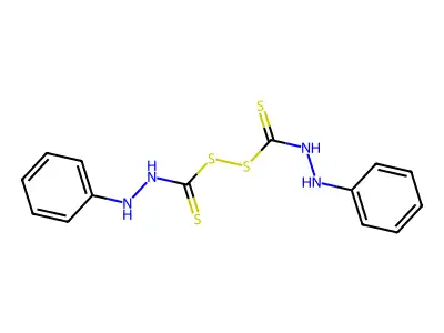 anilinocarbamothioylsulfanyl N-anilinocarbamodithioate structure