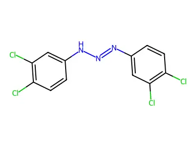 3,4-Dichloro-N-(3,4-dichlorophenyl)diazenylaniline structure