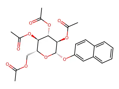 b-Naphthyl b-D-Glucopyranoside Tetraacetate structure