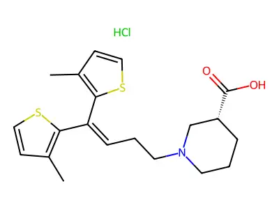 Tiagabine Hydrochloride structure