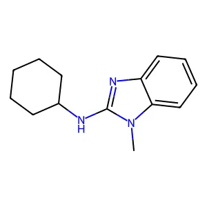 N-Cyclohexyl-1-methyl-1H-benzo[d]imidazol-2-amine structure