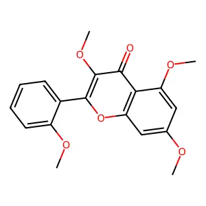 Flavone, 2',3,5,7-tetramethoxy- structure