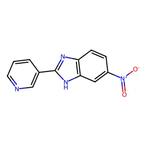 6-Nitro-2-(pyridin-3-yl)-1H-benzimidazole structure