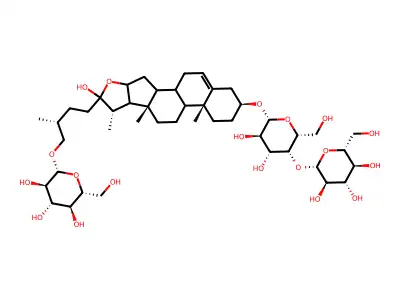 Furostan, beta-D-galactopyranoside deriv structure