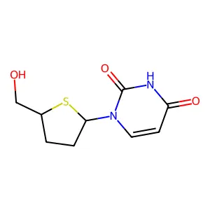 1-(5-Hydroxymethyl-tetrahydro-thiophen-2-yl)-1H-pyrimidine-2,4-dione structure