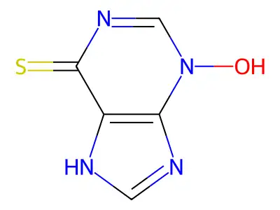 6-Mercaptopurine 3-oxide structure