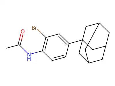 N-(4-adamantanyl-2-bromophenyl)acetamide structure