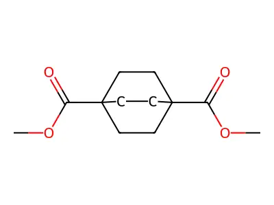 1,4-Dimethyl bicyclo[2.2.2]octane-1,4-dicarboxylate structure