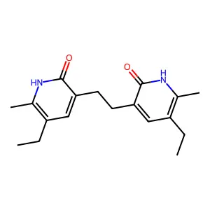 2(1H)-Pyridinone, 3,3'-(1,2-ethanediyl)bis(5-ethyl-6-methyl- structure