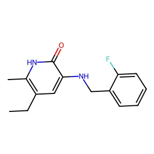 2(1H)-Pyridinone, 5-ethyl-3-(((2-fluorophenyl)methyl)amino)-6-methyl- structure