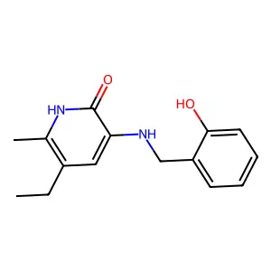 2(1H)-Pyridinone, 5-ethyl-3-(((2-hydroxyphenyl)methyl)amino)-6-methyl- structure