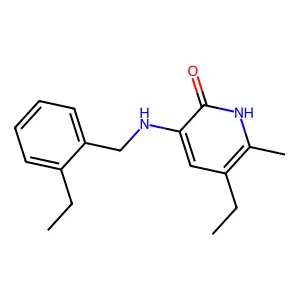 2(1H)-Pyridinone, 5-ethyl-3-(((2-ethylphenyl)methyl)amino)-6-methyl- structure