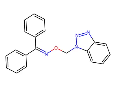 (1H-1,2,3-Benzotriazol-1-ylmethoxy)(diphenylmethylidene)amine structure