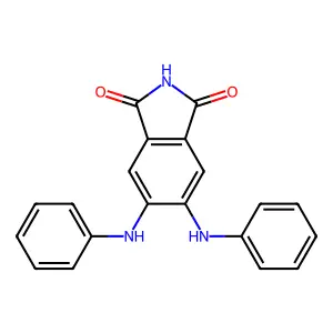 4,5-二苯胺基邻苯二甲酰亚胺 structure