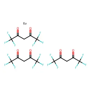 Europium;tris(1,1,1,5,5,5-hexafluoropentane-2,4-dione) structure