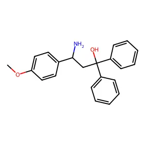 1-Propanol, 3-amino-1,1-diphenyl-3-(p-methoxyphenyl)- structure