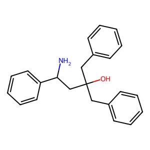 2-Butanol, 4-amino-2-benzyl-1,4-diphenyl- structure